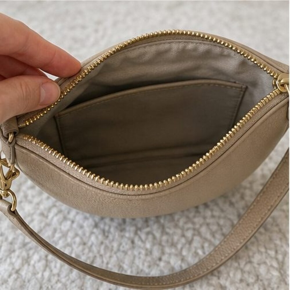 Slate Pebbled Crossbody Bag - Picture 4 of 6